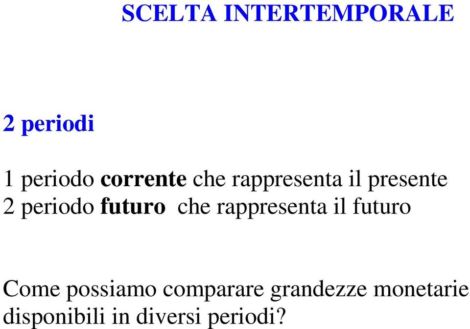 rappresenta il futuro Coe possiao coparare