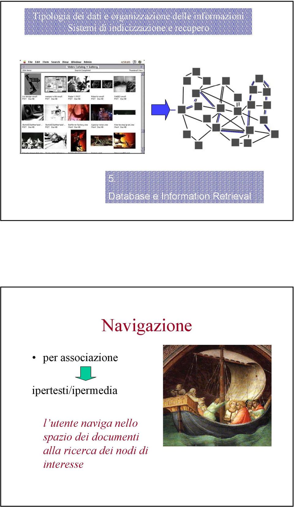 Database e Information Retrieval per associazione