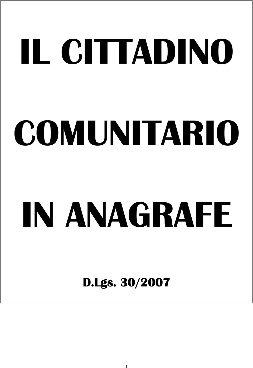 IN ANAGRAFE D.