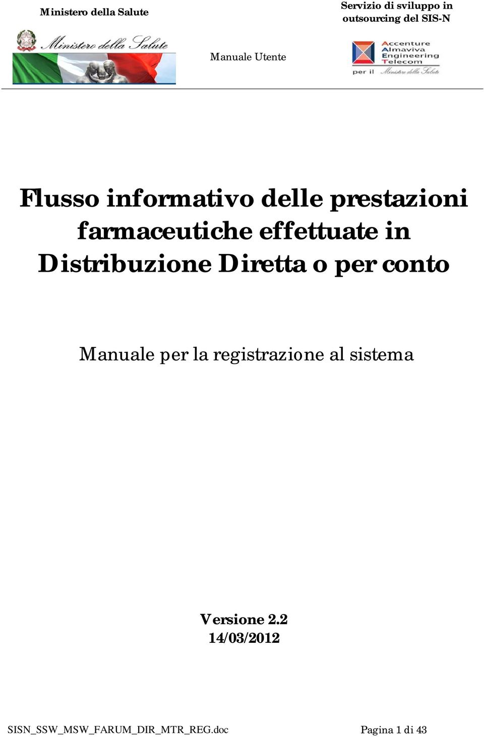 Manuale per la registrazione al sistema Versione 2.