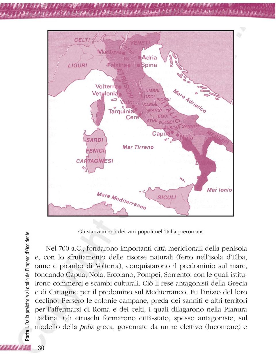 idente Gli stanziamenti dei vari popoli nell Italia preromana Nel 700 a.c.