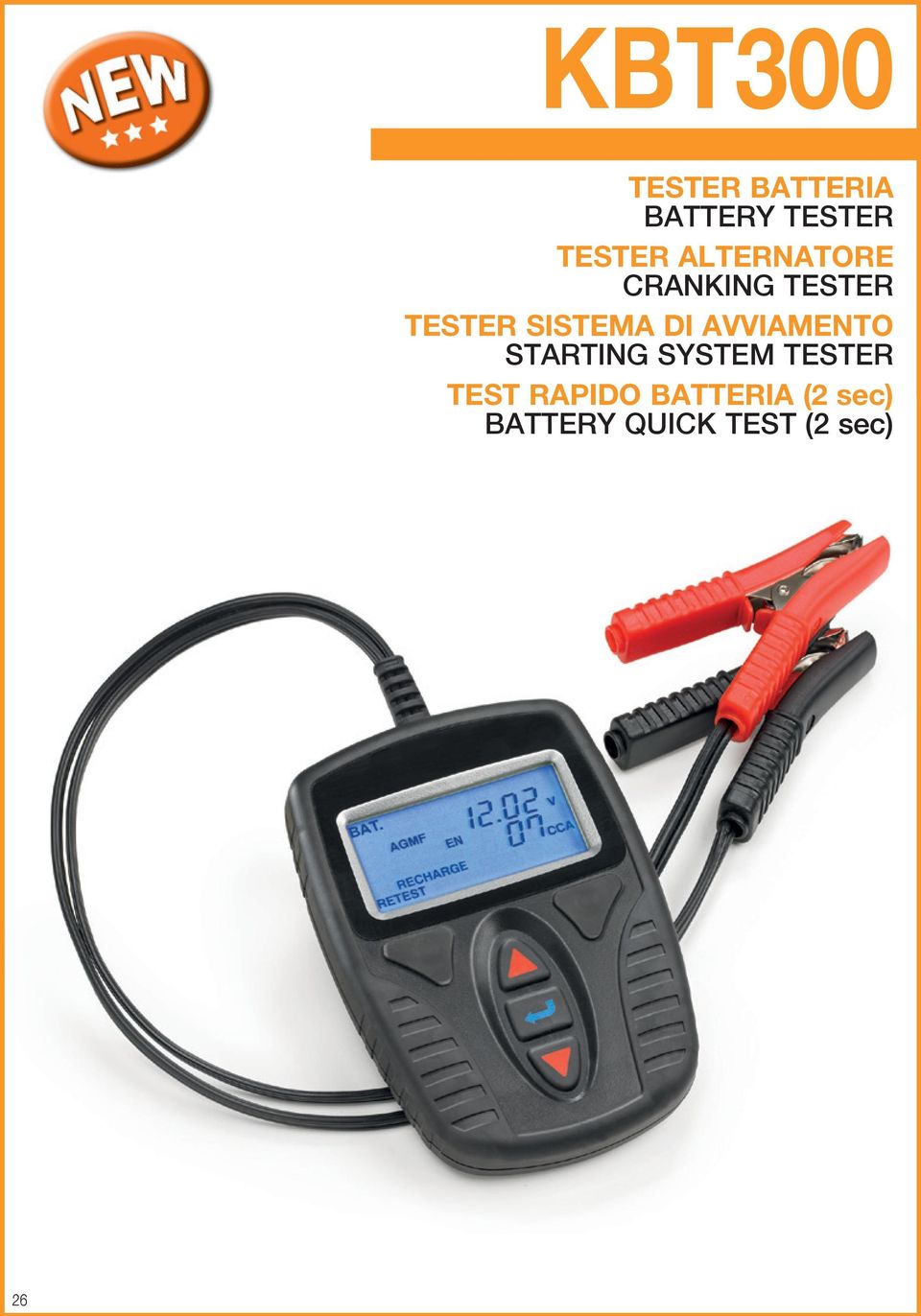 AVVIAMENTO STARTING SYSTEM TESTER TEST RAPIDO