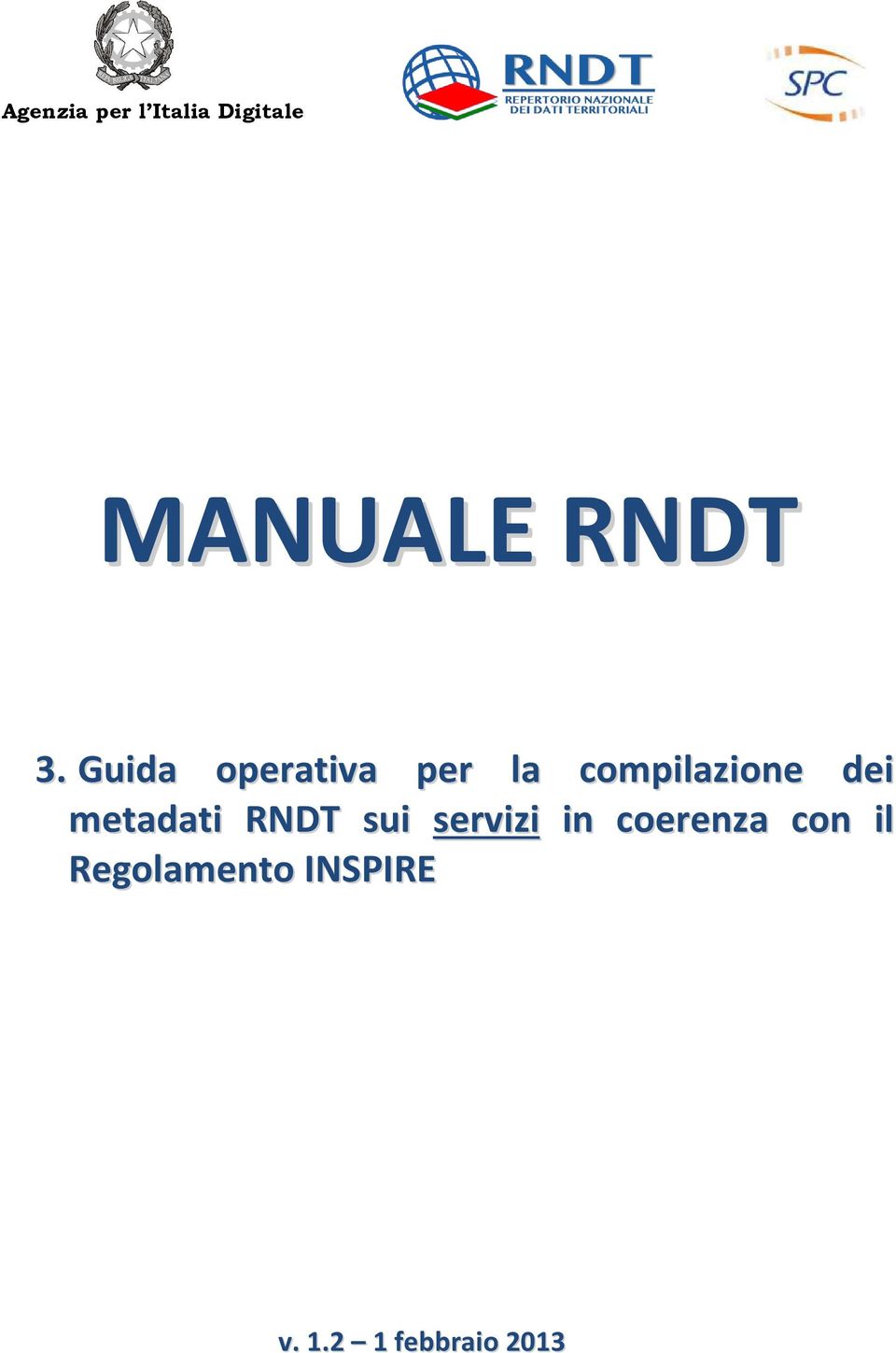 metadati RNDT sui servizi in coerenza con