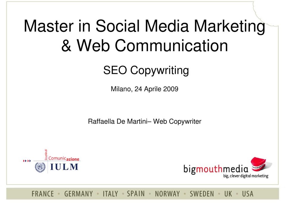 SEO Copywriting Milano, 24