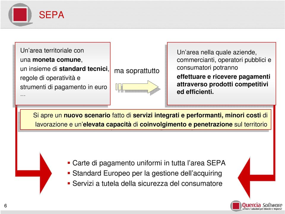 Si Si apre apre un un nuovo nuovo scenario scenariofatto fatto servizi servizi integrati integrati e performanti, performanti, minori minori costi costi lavorazione lavorazione e un