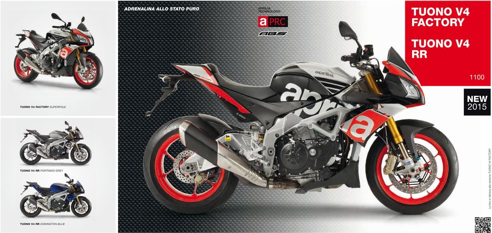 2015 tuono v4 RR PORTIMAO GREY La foto si riferisce