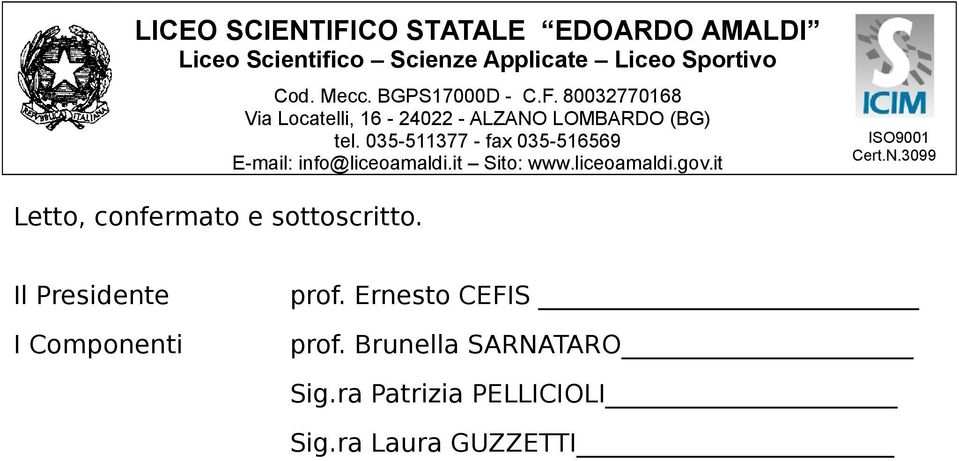 Ernesto CEFIS prof.