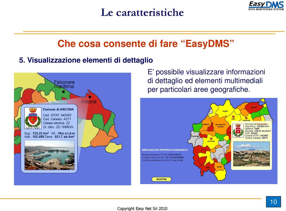 Visualizzazione elementi di dettaglio E possibile