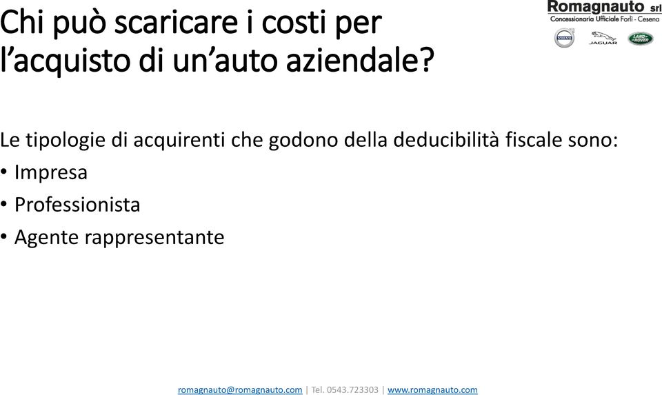 Le tipologie di acquirenti che godono della