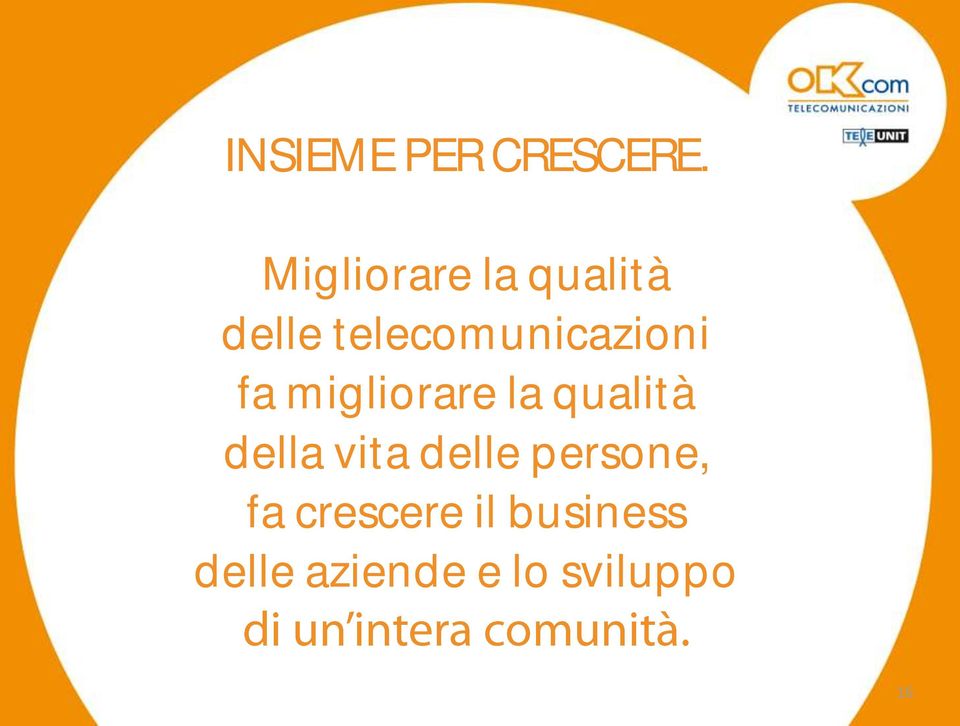 telecomunicazioni fa migliorare la qualità