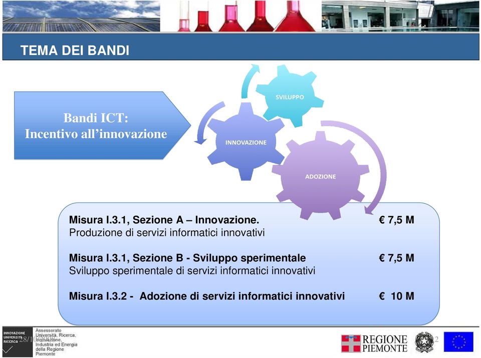 1, Sezione B - Sviluppo sperimentale Sviluppo sperimentale di servizi informatici