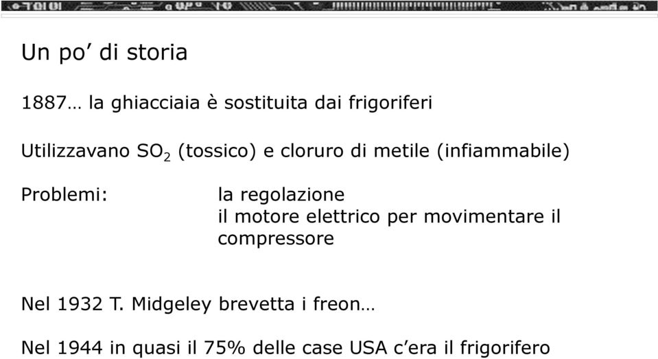 regolazione il motore elettrico per movimentare il compressore Nel 1932 T.