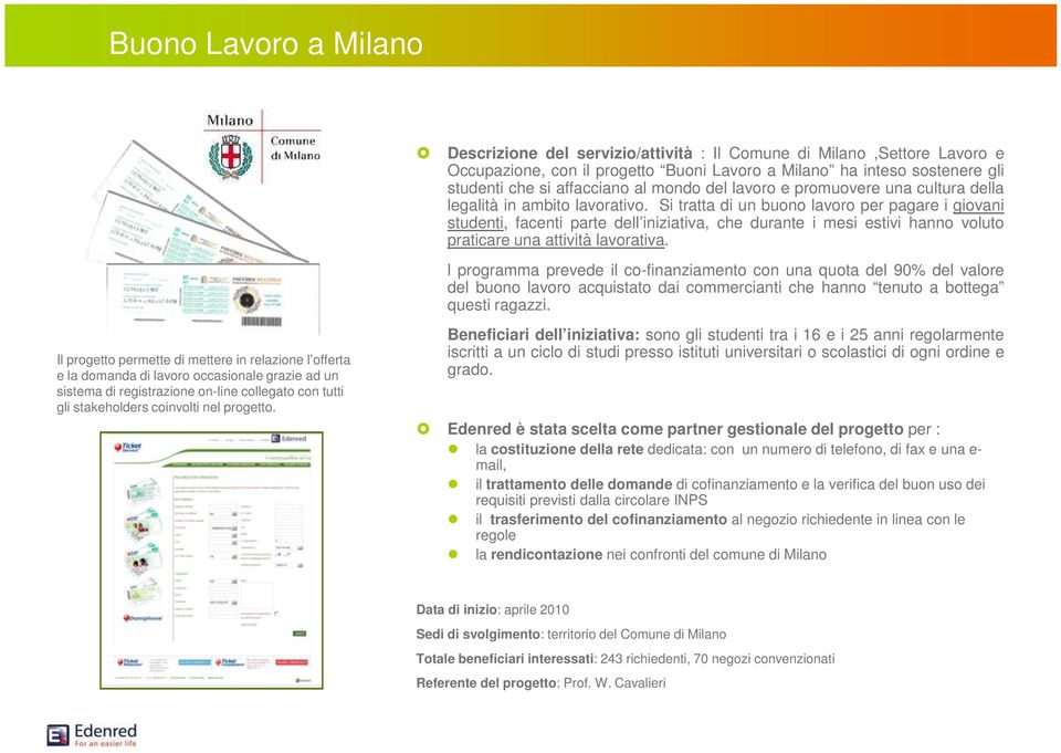 Si tratta di un buono lavoro per pagare i giovani studenti, facenti parte dell iniziativa, che durante i mesi estivi hanno voluto praticare una attività lavorativa.