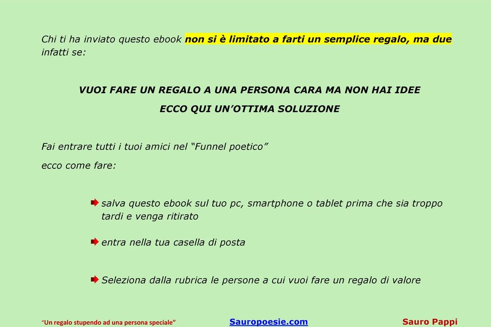 Funnel poetico ecco come fare: salva questo ebook sul tuo pc, smartphone o tablet prima che sia troppo tardi e