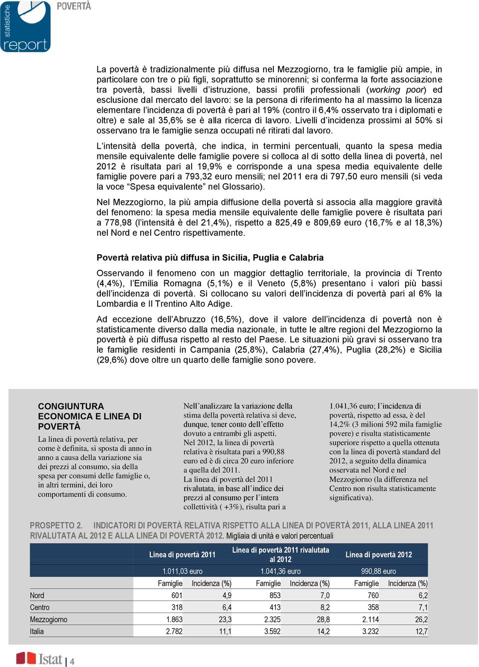 pari al 19% (contro il 6,4% osservato tra i diplomati e oltre) e sale al 35,6% se è alla ricerca di lavoro.