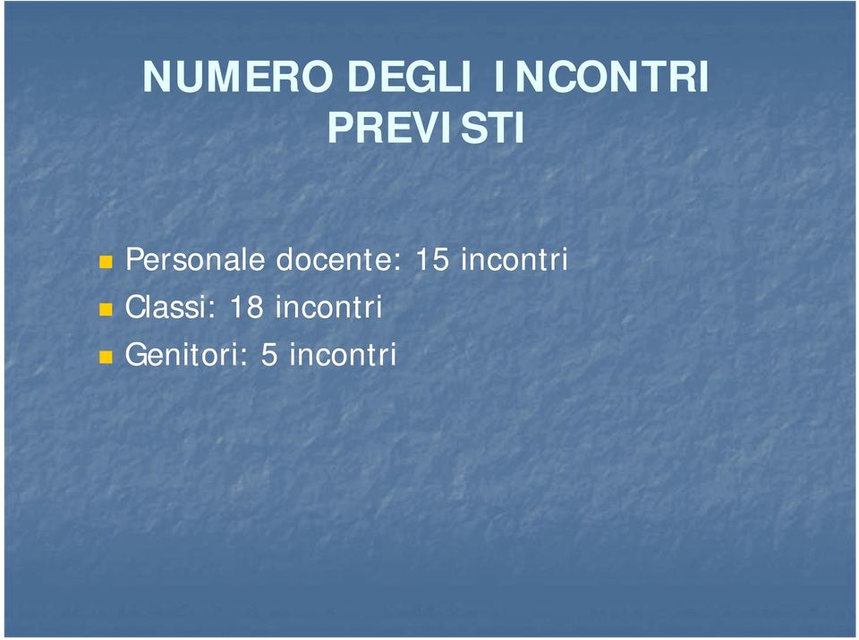 docente: 15 incontri