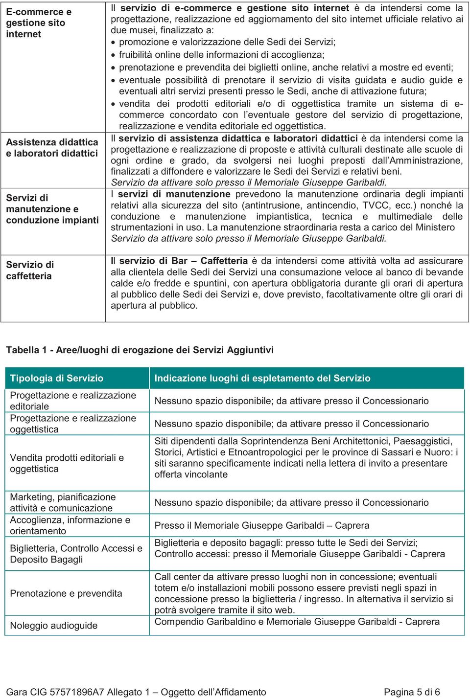 fruibilità online delle informazioni di accoglienza; prenotazione e prevendita dei biglietti online, anche relativi a mostre ed eventi; eventuale possibilità di prenotare il servizio di visita