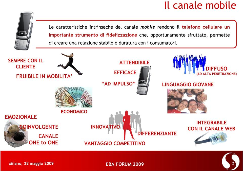 SEMPRE CON IL CLIENTE FRUIBILE IN MOBILITA ATTENDIBILE EFFICACE AD IMPULSO LINGUAGGIO GIOVANE DIFFUSO (AD ALTA PENETRAZIONE)