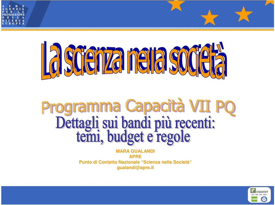 Nazionale Scienza