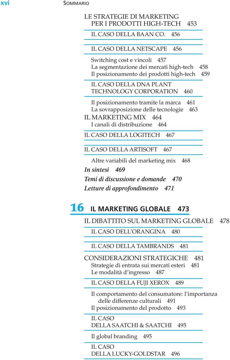 Il posizionamento tramite la marca 461 La sovrapposizione delle tecnologie 463 IL MARKETING MIX 464 I canali di distribuzione 464 IL CASO DELLA LOGITECH 467 IL CASO DELLA ARTISOFT 467 Altre variabili