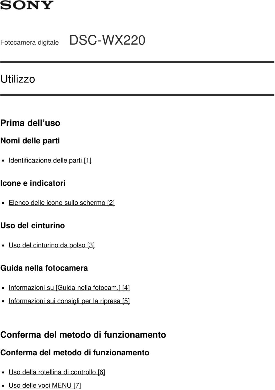 fotocamera Informazioni su [Guida nella fotocam.