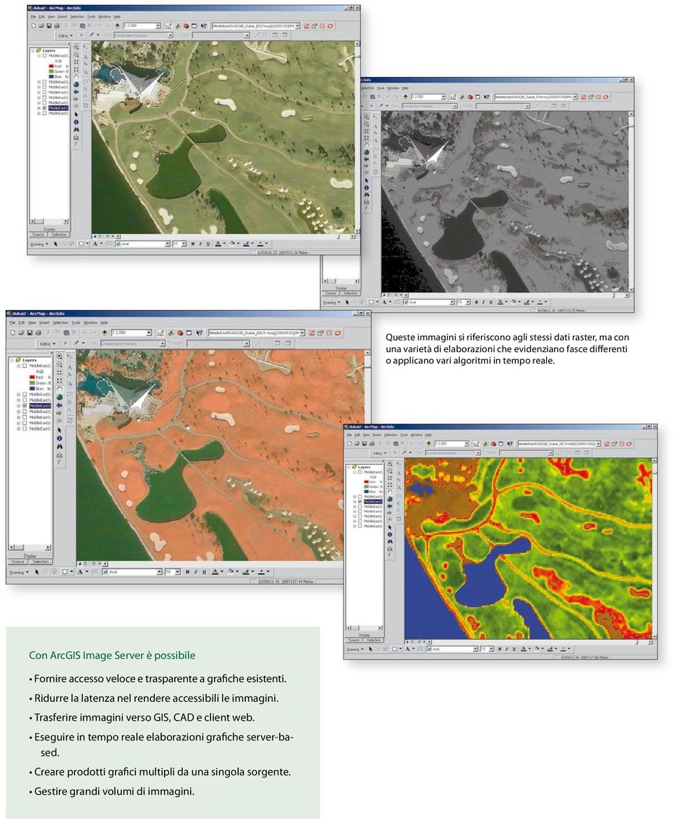 Con ArcGIS Image Server è possibile Fornire accesso veloce e trasparente a grafiche esistenti.