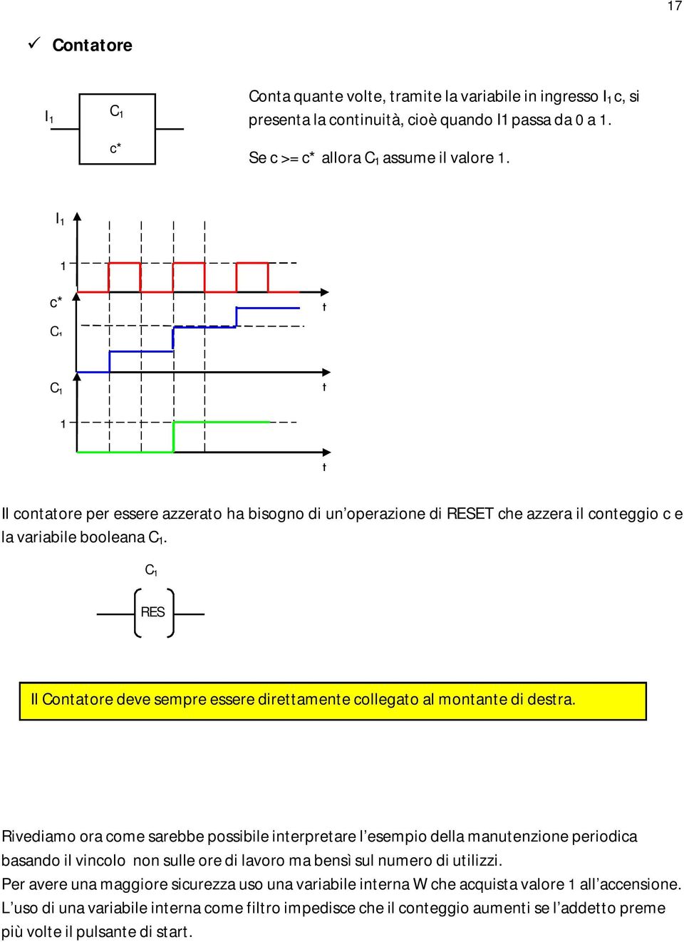 C RES Il Conaore deve sempre essere direamene collegao al monane di desra.