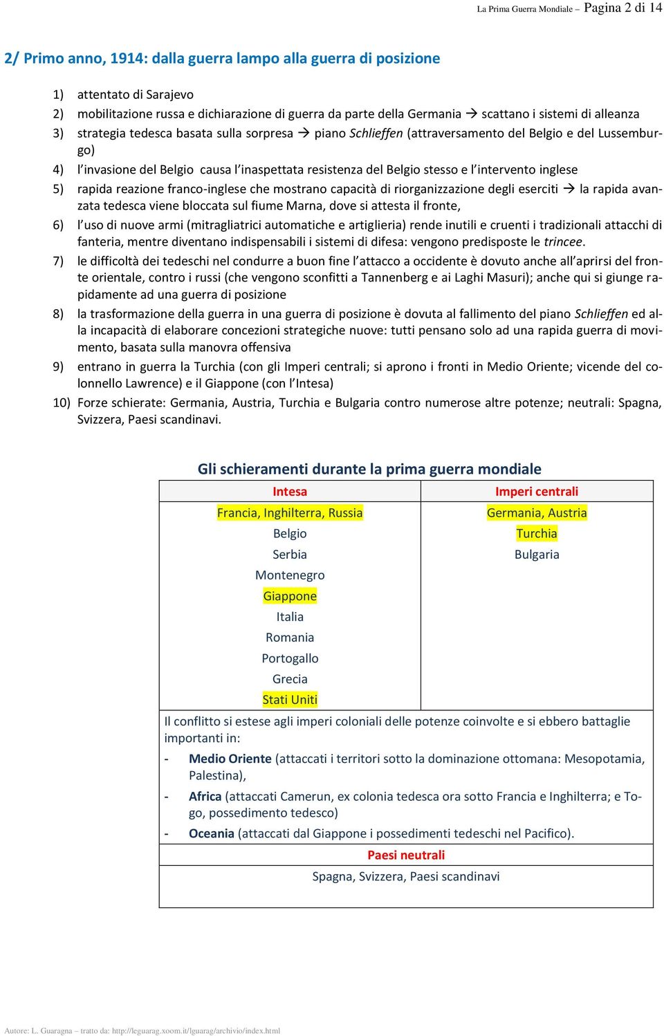 resistenza del Belgio stesso e l intervento inglese 5) rapida reazione franco-inglese che mostrano capacità di riorganizzazione degli eserciti la rapida avanzata tedesca viene bloccata sul fiume