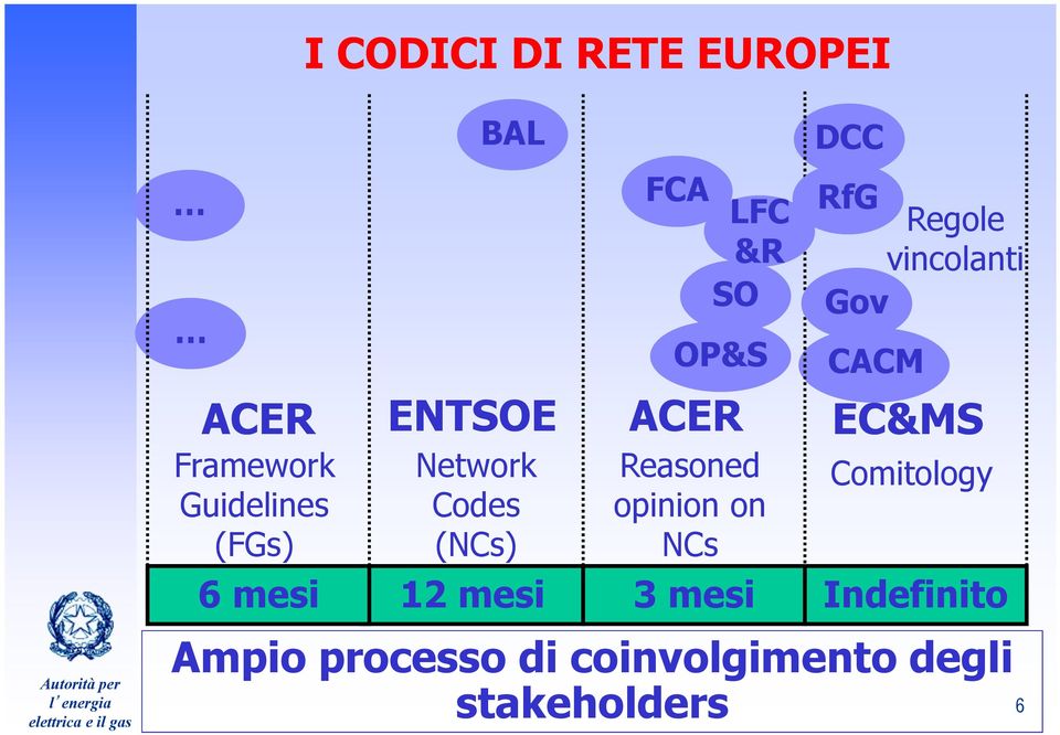 Reasoned opinion on NCs 3 mesi DCC RfG Regole vincolanti Gov CACM