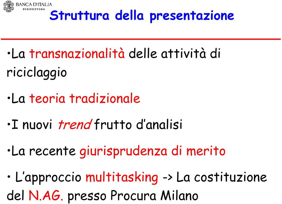 frutto d analisi La recente giurisprudenza di merito L