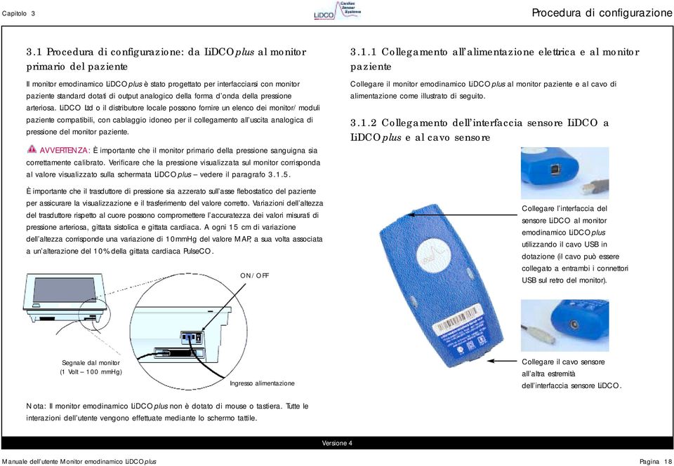 analogico della forma d onda della pressione arteriosa.