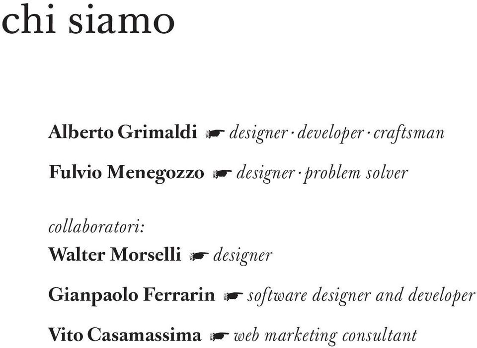 Walter Morselli designer Gianpaolo Ferrarin software