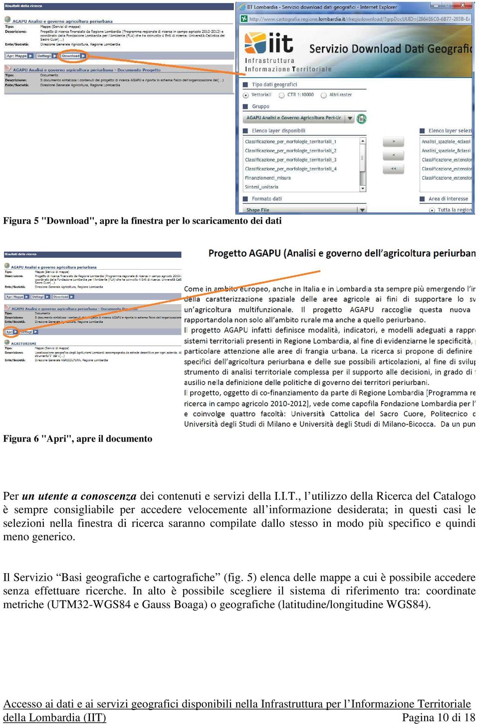 compilate dallo stesso in modo più specifico e quindi meno generico. Il Servizio Basi geografiche e cartografiche (fig.