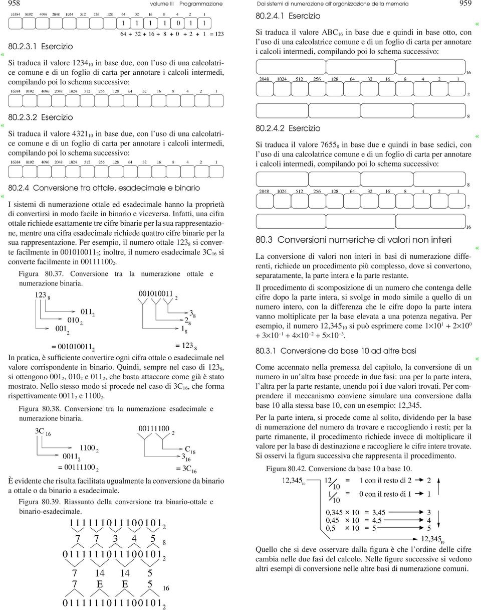 di numerazione all organizzazione della memoria 959 80.2.4.