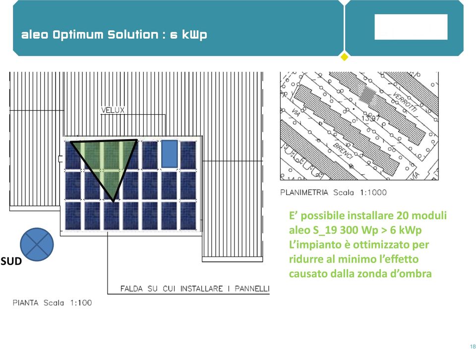 Wp > 6 kwp L impianto è ottimizzato per