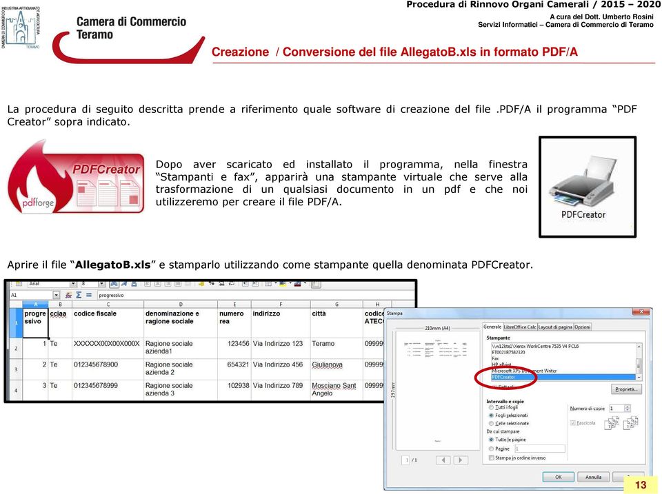 pdf/a il programma PDF Creator sopra indicato.