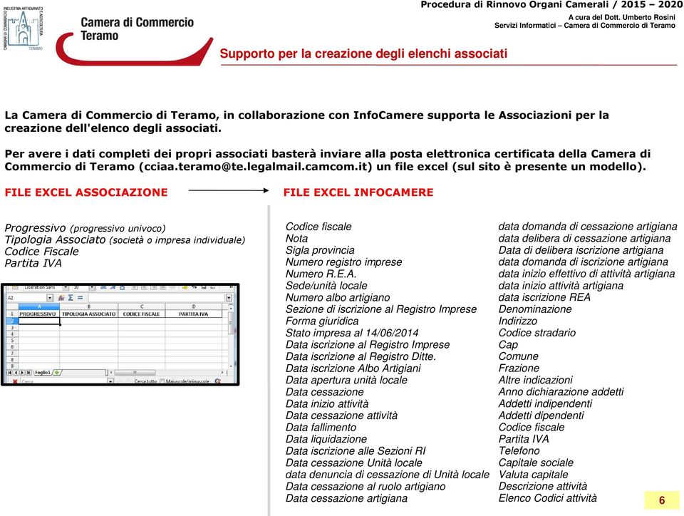 it) un file excel (sul sito è presente un modello).