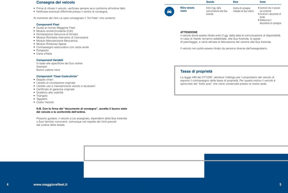 Intervento di Carrozzeria Modulo Manutenzione Meccanica Modulo Rimborso Spese Contrassegno assicurativo con carta verde Portabollo Carta d'italia Componenti Variabili In base alle specifiche del Suo