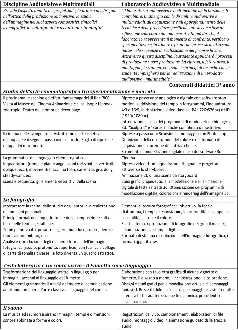 all approfondimento delle iconografici, lo sviluppo del racconto per immagini. tecniche e delle procedure specifiche.