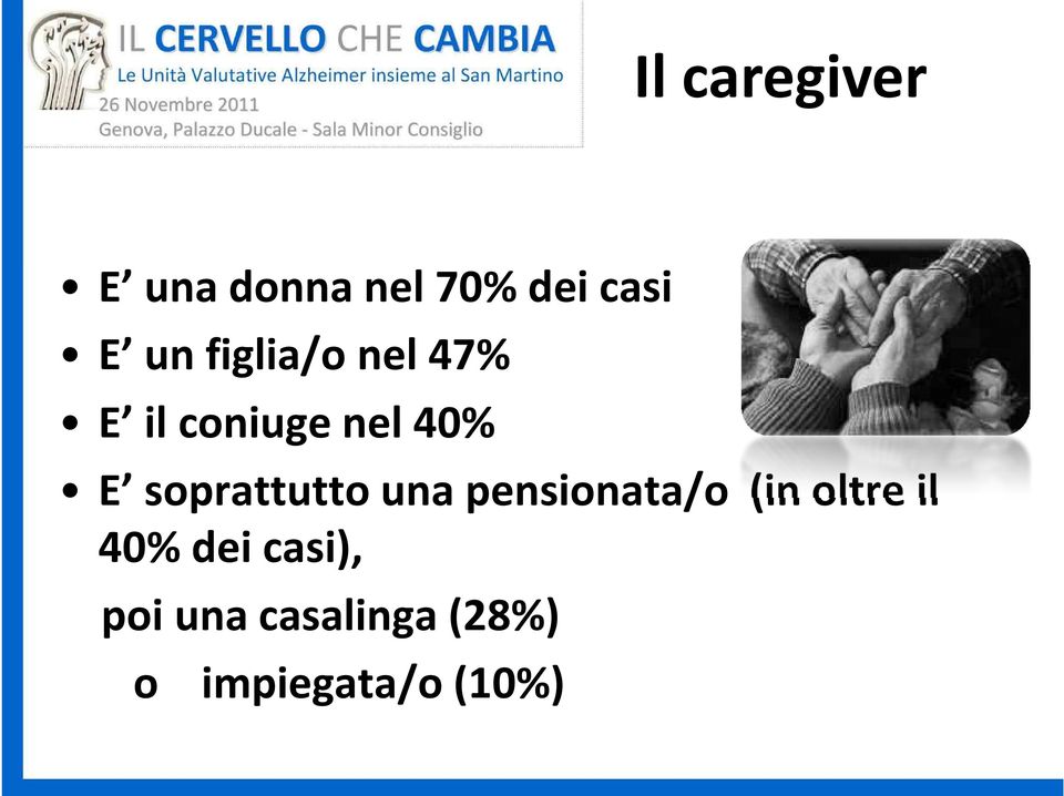 soprattutto una pensionata/o (in oltre il 40%