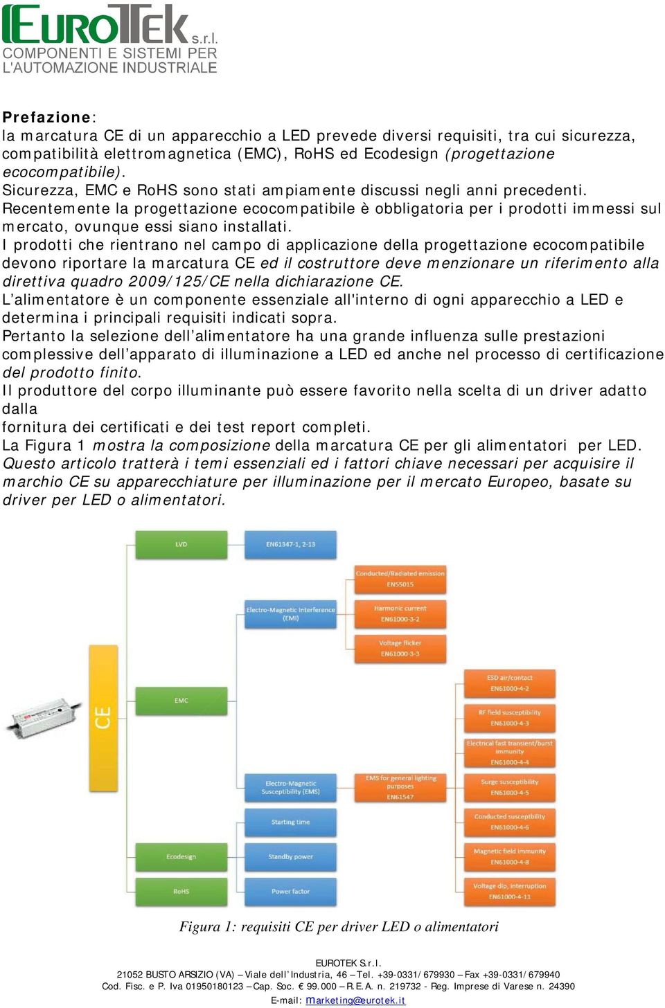 Recentemente la progettazione ecocompatibile è obbligatoria per i prodotti immessi sul mercato, ovunque essi siano installati.