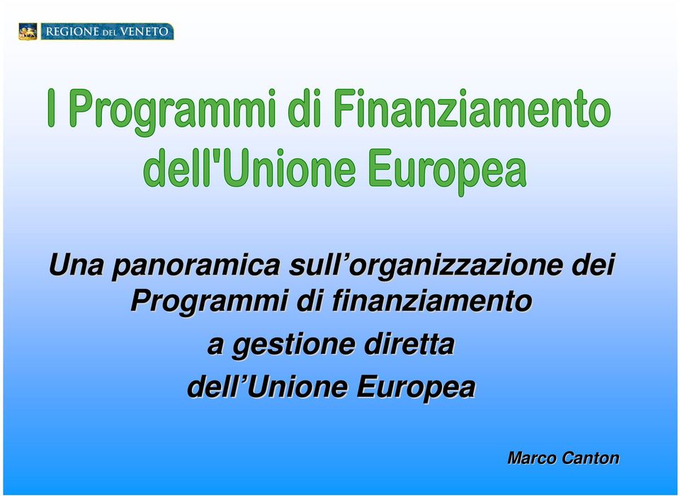 di finanziamento a gestione