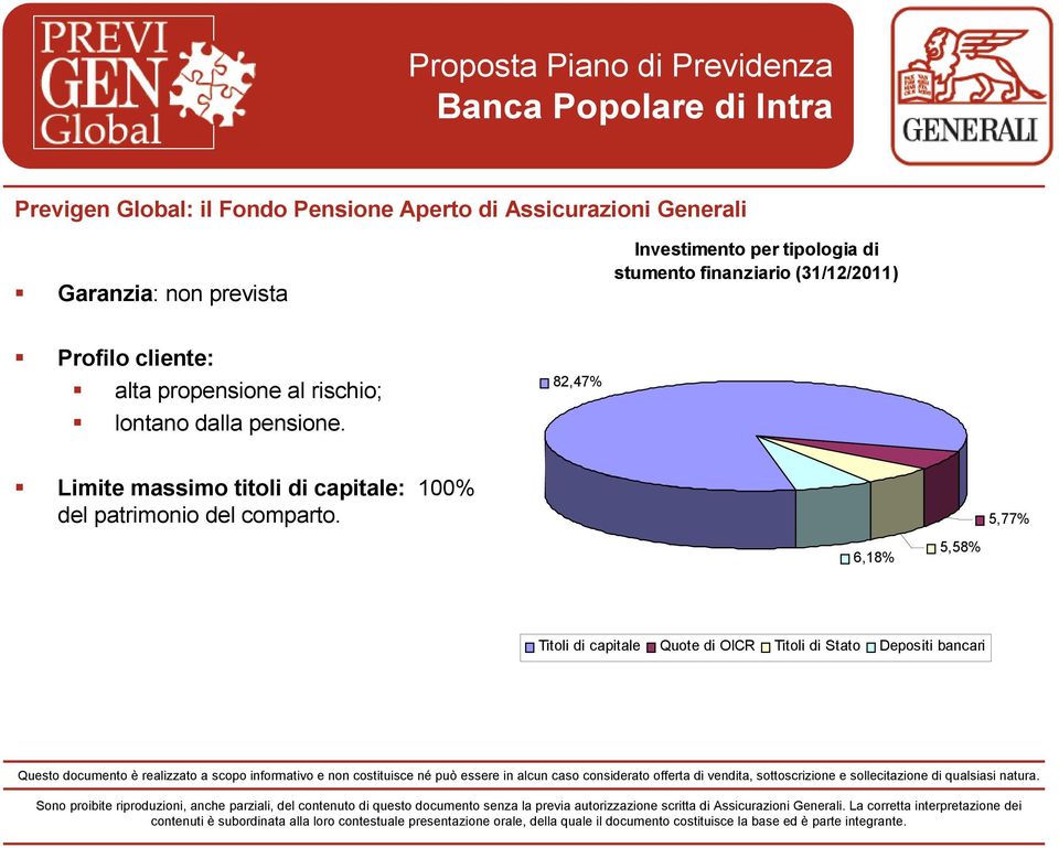 propensione al rischio; lontano dalla pensione.