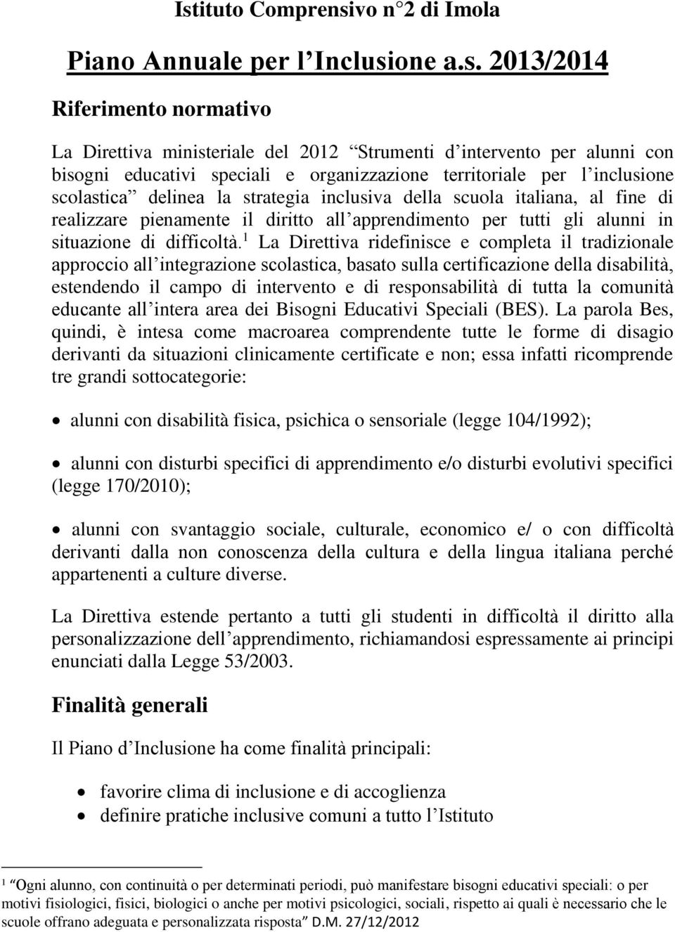 alunni in situazione di difficolta.