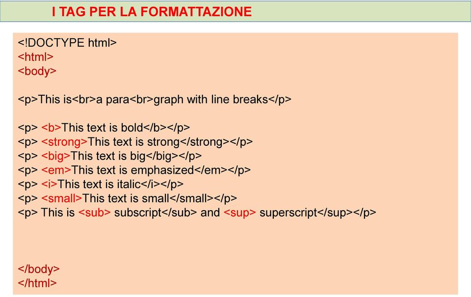 bold</b></p> <p> <strong>this text is strong</strong></p> <p> <big>this text is big</big></p> <p>
