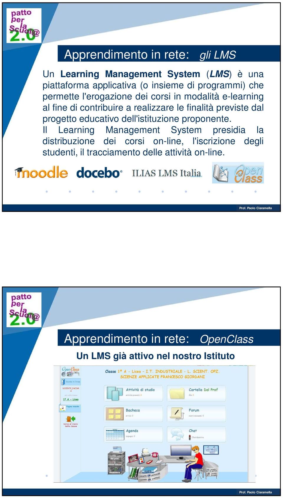 educativo dell'istituzione proponente.