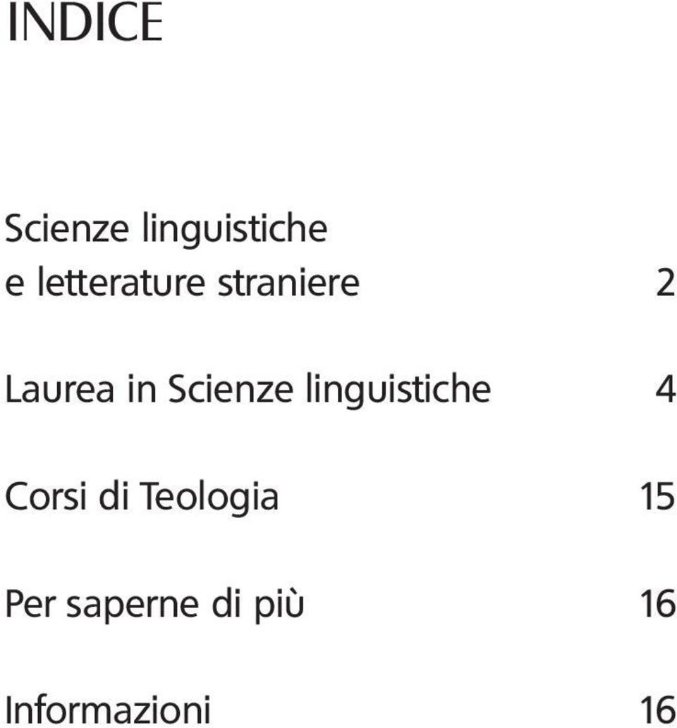 Scienze linguistiche 4 Corsi di