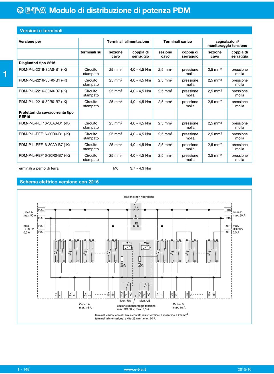 cavo coppia di serraggio 5 mm 4,0-4,5 Nm 5 mm 4,0-4,5 Nm 5 mm 4,0-4,5 Nm 5 mm 4,0-4,5 Nm 5 mm 4,0-4,5 Nm 5 mm 4,0-4,5 Nm 5 mm 4,0-4,5 Nm 5 mm 4,0-4,5 Nm sezione cavo coppia di serraggio Terminali a