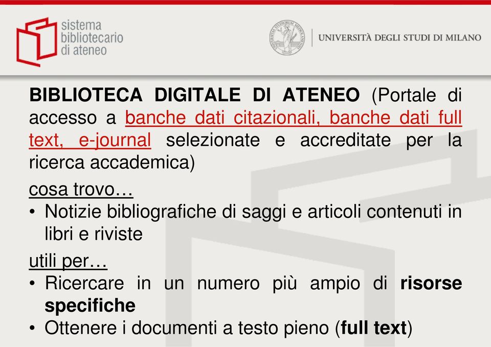 Notizie bibliografiche di saggi e articoli contenuti in libri e riviste utili per