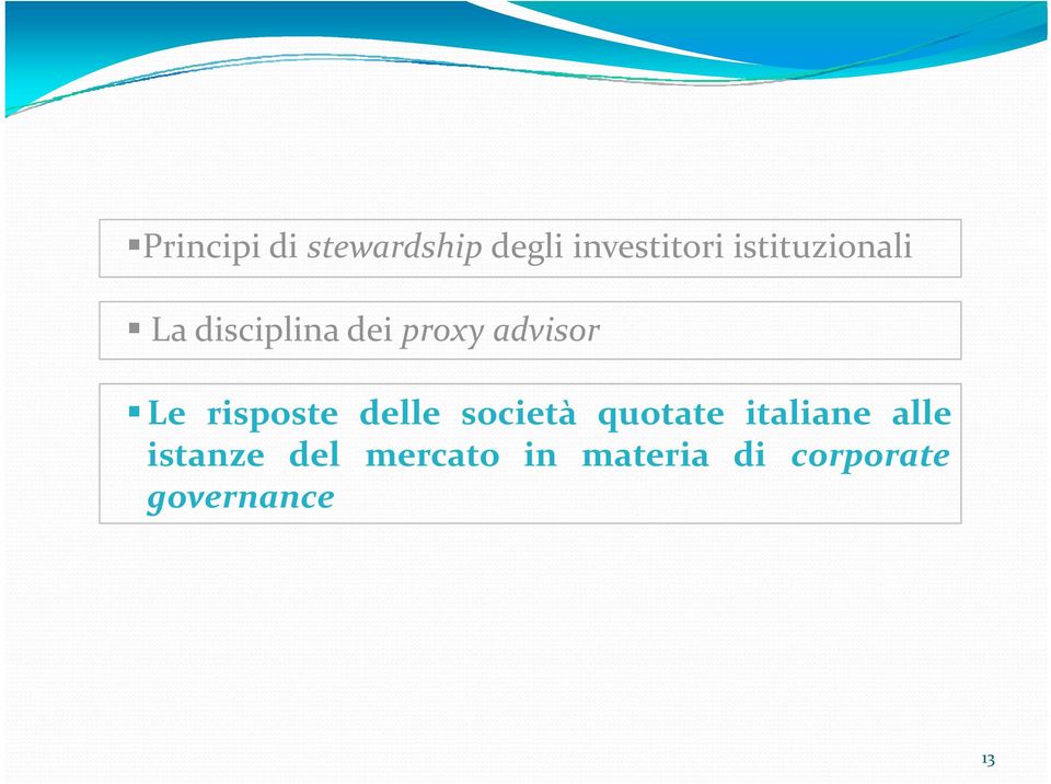 risposte delle società quotate italiane alle